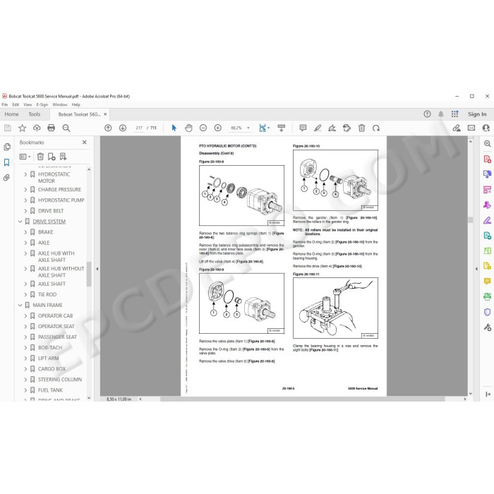Bobcat Toolcat 5600 service manual