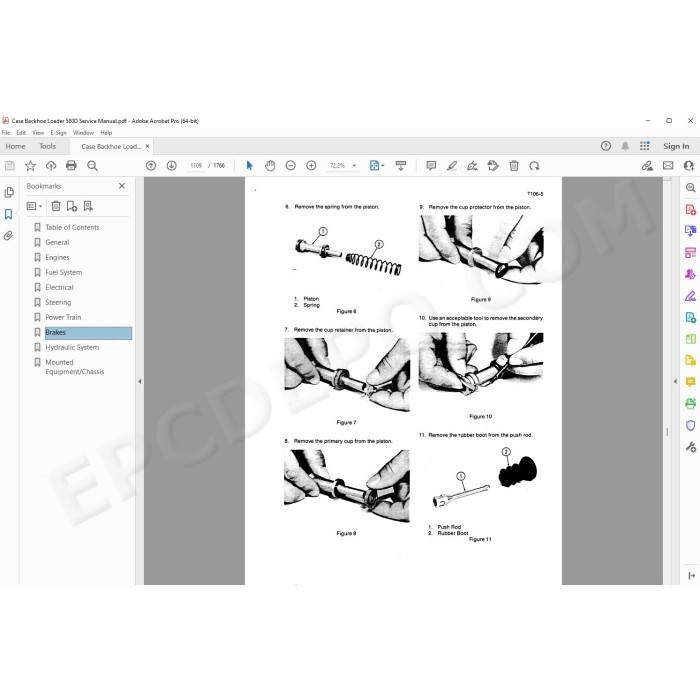 Case Backhoe Loader 580D service manual