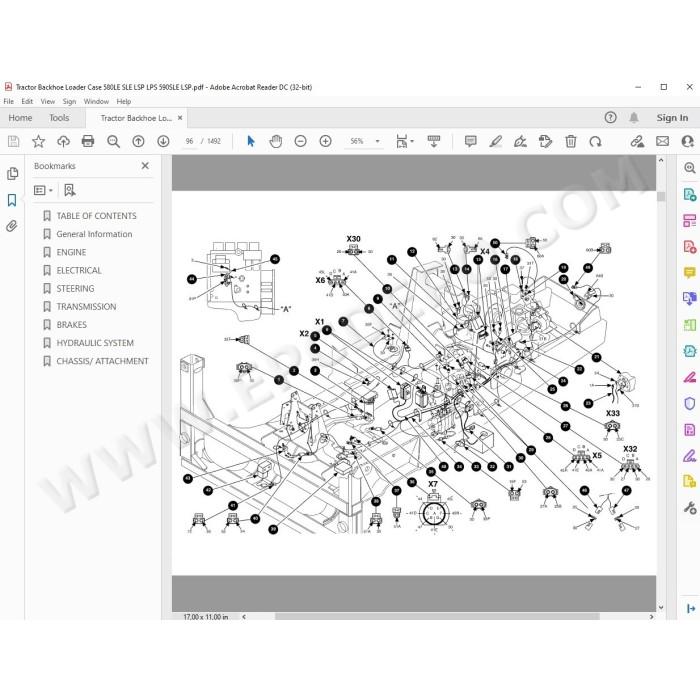 Case Backhoe Loader 580LE SLE LSP LPS 590SLE LSP service manual