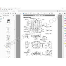 Case Crawler Excavator CX130 hydraulic & electrical circuits manual