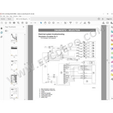 Case Crawler Excavator CX130 hydraulic & electrical circuits manual