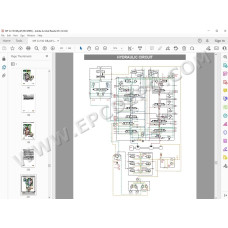 Case Crawler Excavator CX130 hydraulic & electrical circuits manual