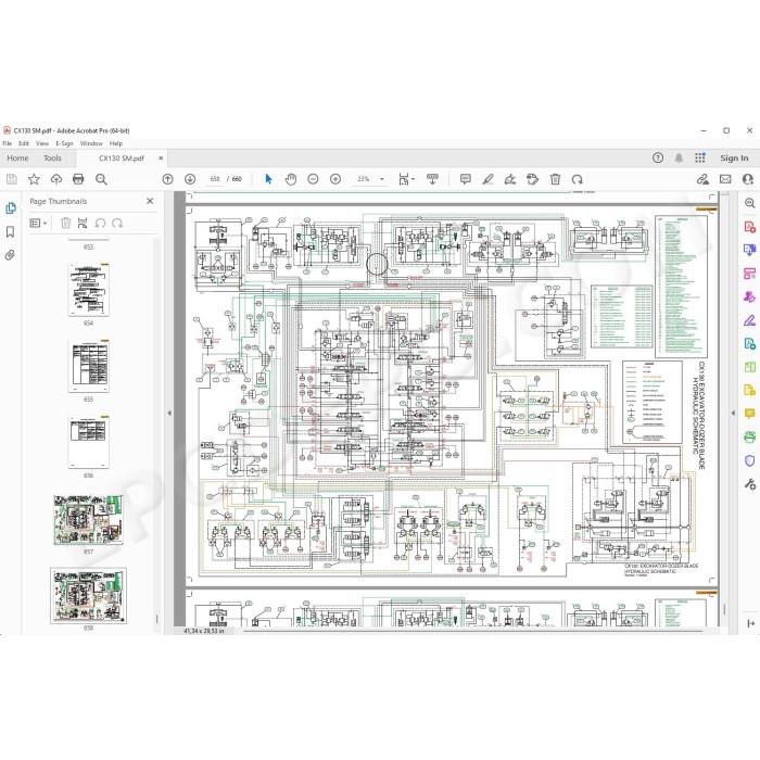 Case Excavator CX130 service & repair manual