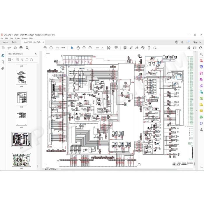 Case Excavator CX210 CX230 CX240 service & repair manual