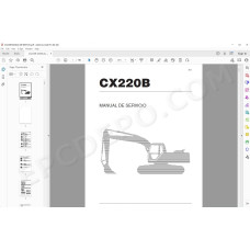 Case Excavator CX220B manual de servicio (Spanish)