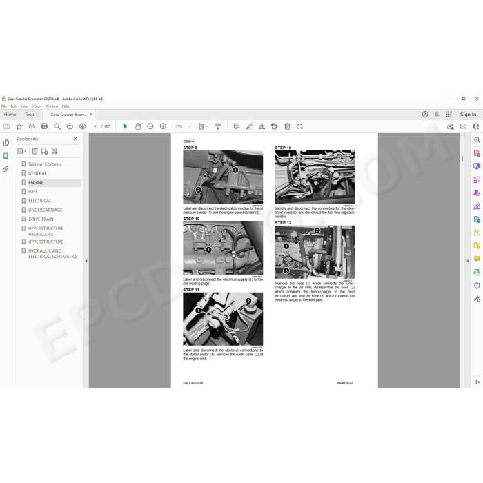 Case Crawler Excavator CX290 service manual