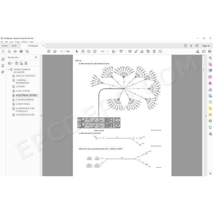 Case Crawler Excavator CX290B service manual
