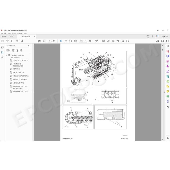 Case Crawler Excavator CX290B service manual
