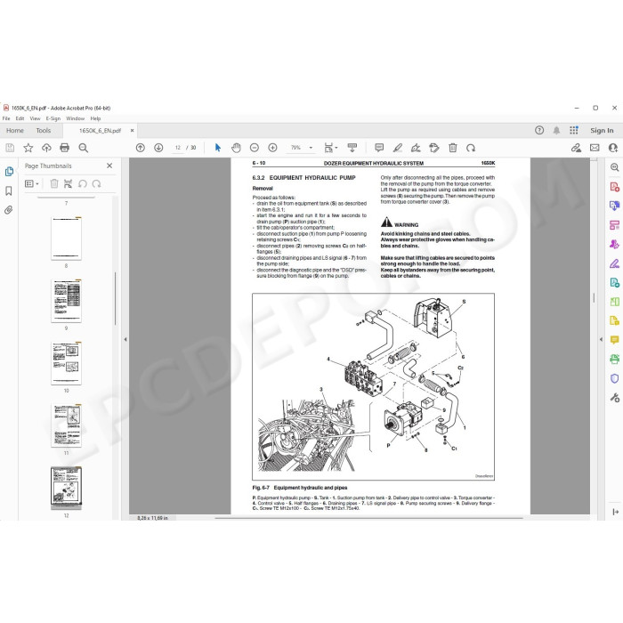 Case Dozer 1650K Tier 2 service manual