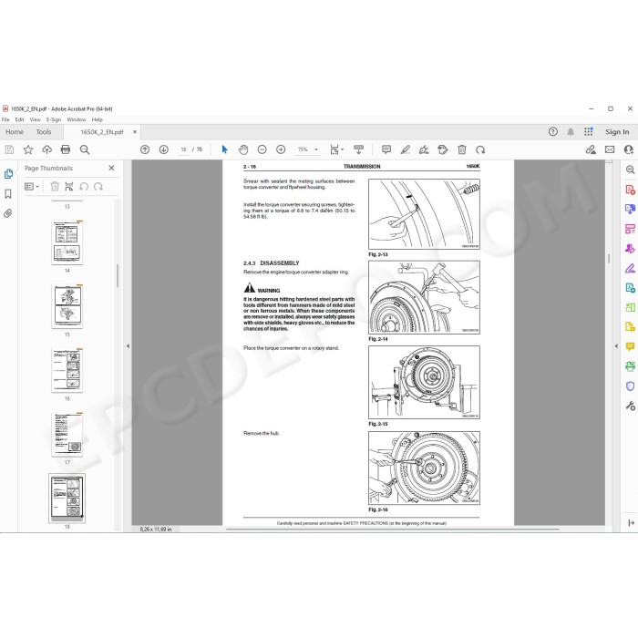 Case Dozer 1650K Tier 2 service manual