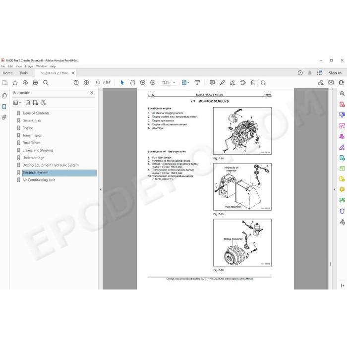 Case Dozer 1850K Tier 2 service manual