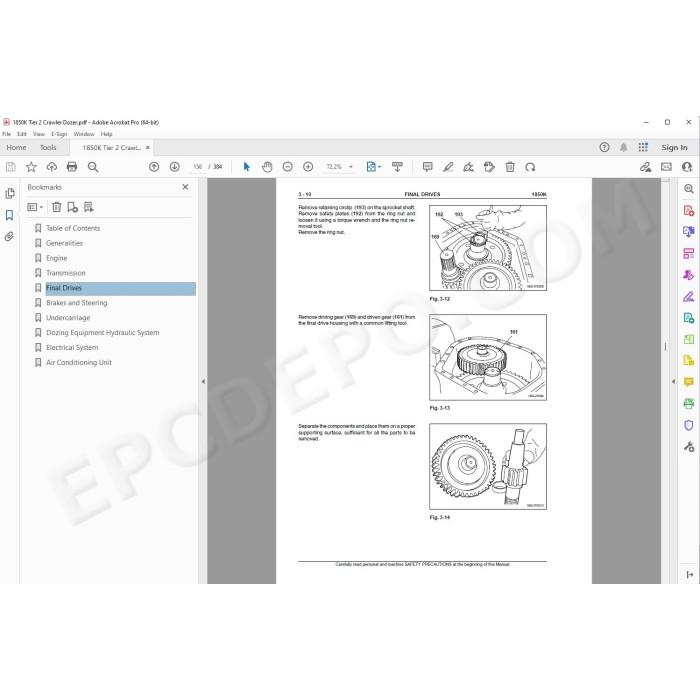 Case Dozer 1850K Tier 2 service manual