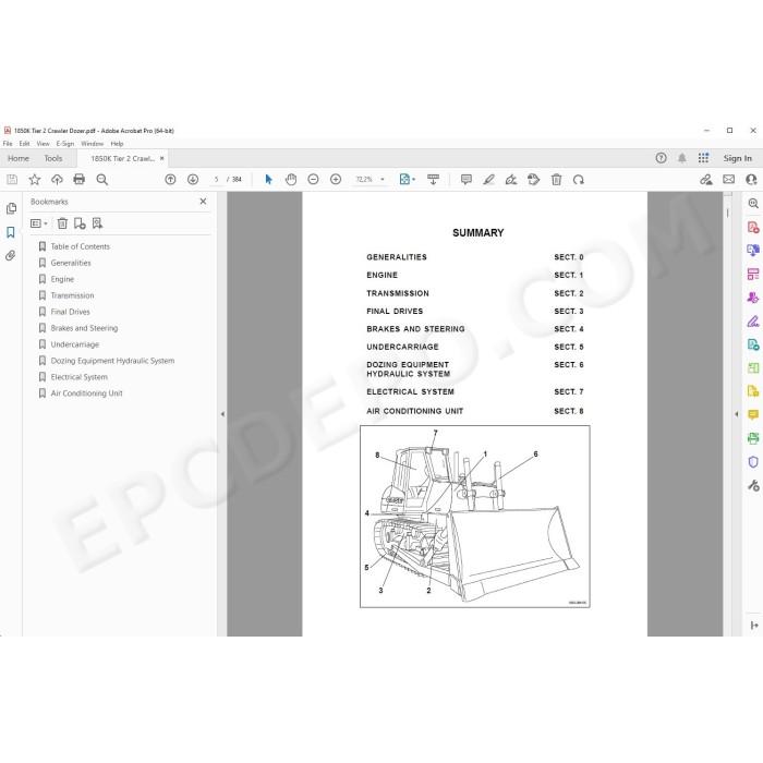 Case Dozer 1850K Tier 2 service manual