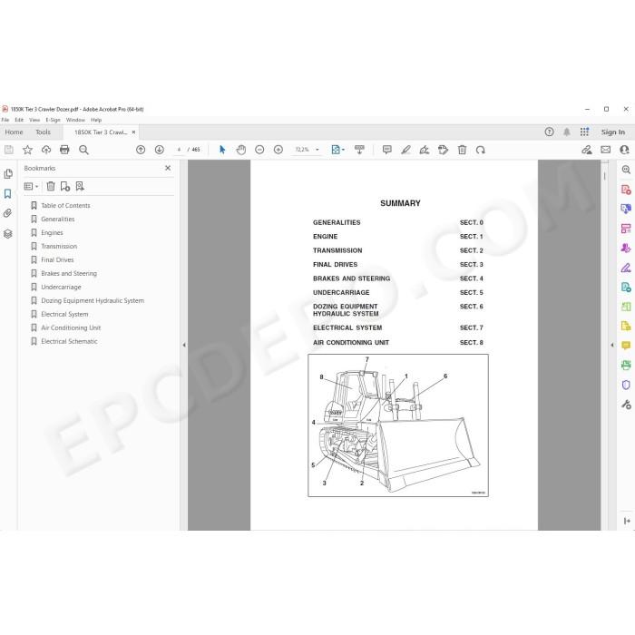 Case Dozer 1850K Tier 3 service manual
