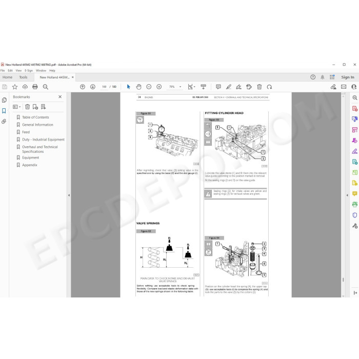 Case / New Holland Engine 445/M2 445T/M2 668T/M2 service manual