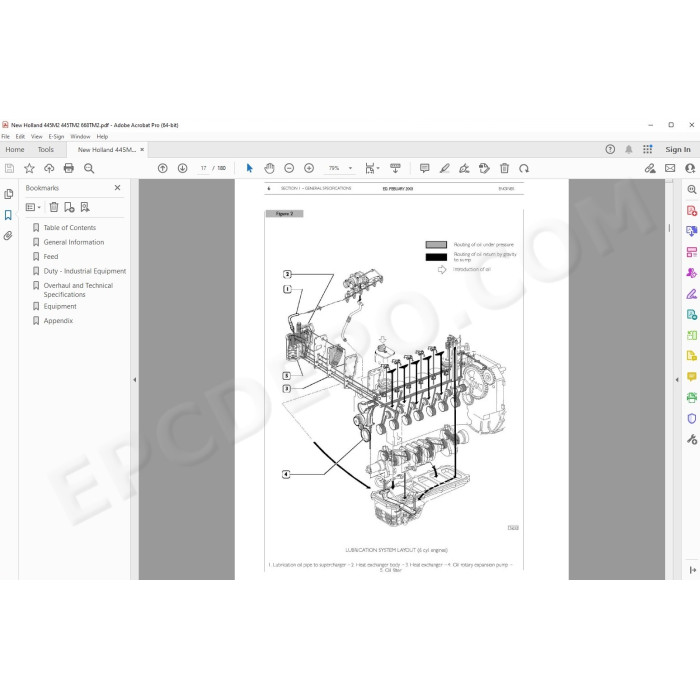 Case / New Holland Engine 445/M2 445T/M2 668T/M2 service manual