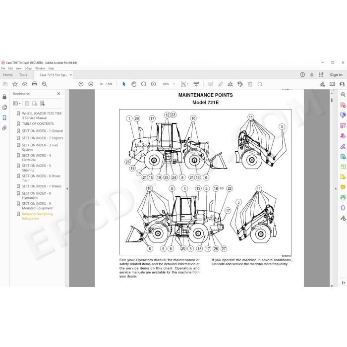 Case Wheel Loader 721E Tier 3 service manual