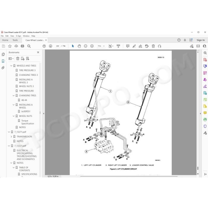 Case Wheel Loader 821C service manual