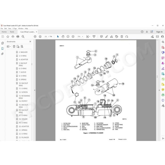 Case Wheel Loader 821C service manual