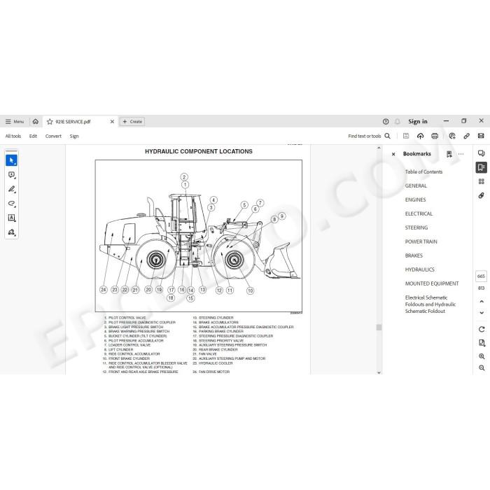 Case Wheel Loader 921E service manual