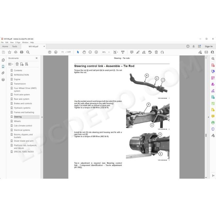 Case Wheeled Excavator WX148 service manual