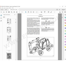 Case Wheeled Excavator WX95 WX125 service manual