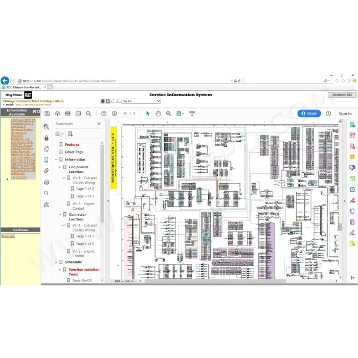 CATERPILLAR CAT SIS OCTOBER 2021 + ET2022A