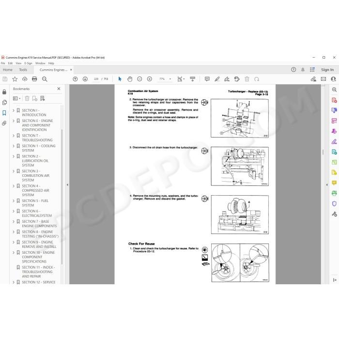 Cummins engine K19 service & repair manual
