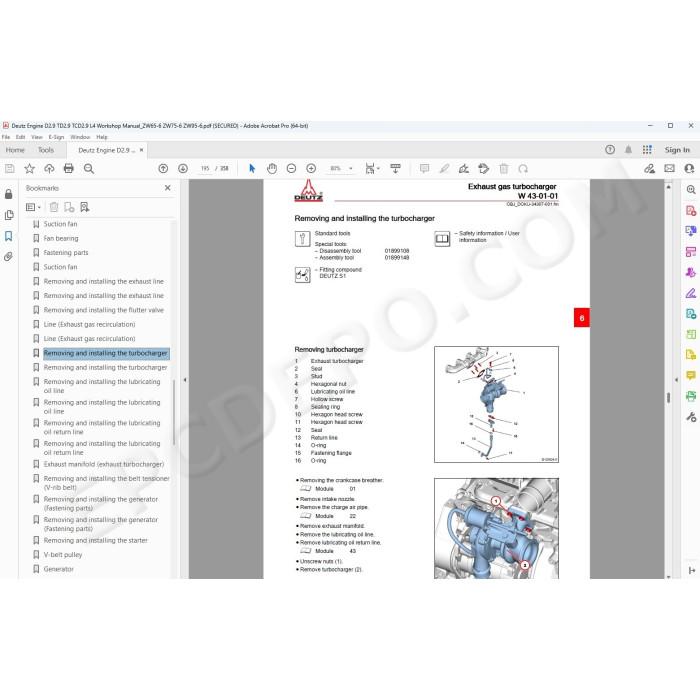 Deutz D 2.9 L4 / TD 2.9 L4 / TCD 2.9 L4 engine service & repair manual