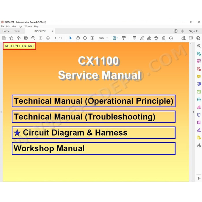 Hitachi Crawler Crane CX1100 CX1100-C workshop service manual