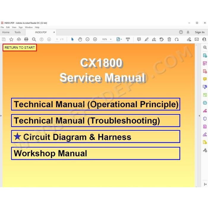 Hitachi Crawler Crane CX1800 workshop service manual