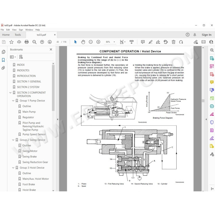 Hitachi Crawler Crane CX2000 workshop service manual