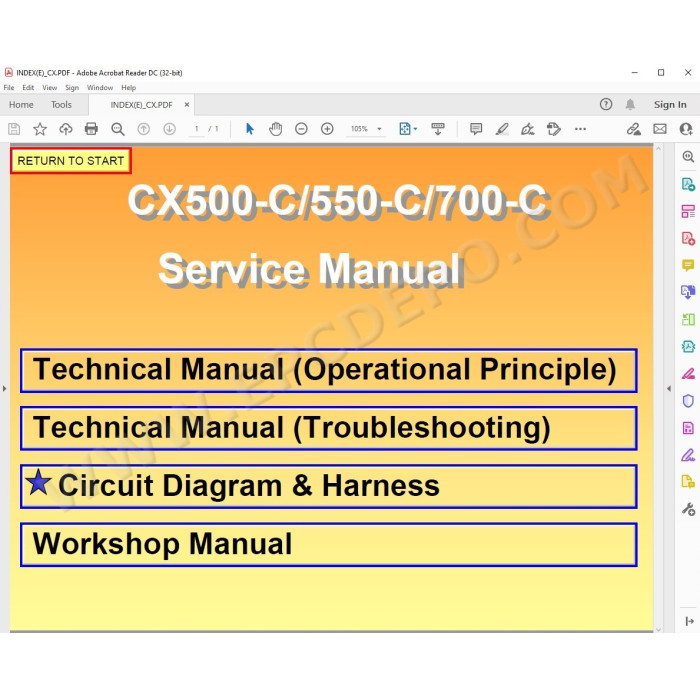 Hitachi Crawler Crane CX500-C CX550-C CX700-C workshop service manual