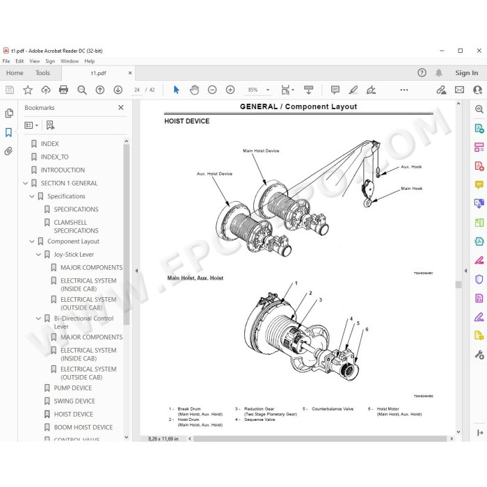 Hitachi Crawler Crane CX500-C CX550-C CX700-C workshop service manual