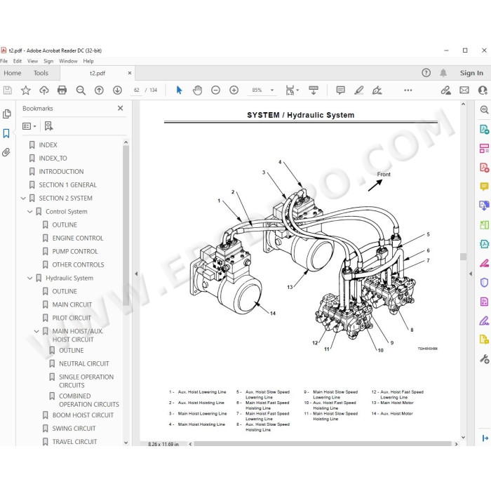 Hitachi Crawler Crane CX500-C CX550-C CX700-C workshop service manual