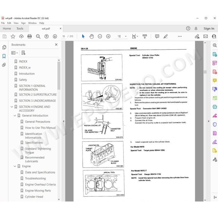 Hitachi Crawler Crane CX700 workshop service manual