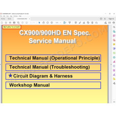 Hitachi Crawler Crane CX900 CX900HD workshop service manual