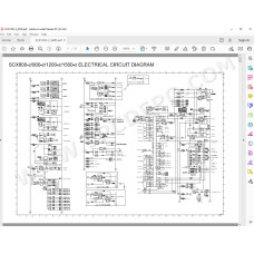 Hitachi Sumitomo Crawler Crane SCX1200-2 SCX1500-2 parts manual + workshop service manual
