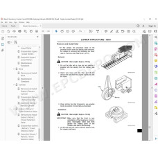 Hitachi Sumitomo Crawler Crane SCX550E workshop service manual