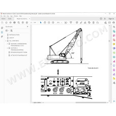 Hitachi Sumitomo Crawler Crane SCX700 parts manual + workshop service manual