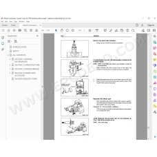 Hitachi Sumitomo Crawler Crane SCX700 parts manual + workshop service manual