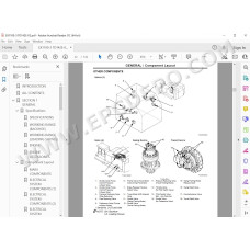 Hitachi Excavator EX1100-3 parts manual + workshop service manual