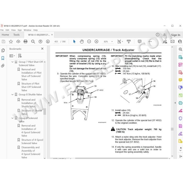 Hitachi Excavator EX1200-6 parts manual + workshop service manual