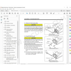 Hitachi Excavator EX1900-5 parts manual + workshop service manual