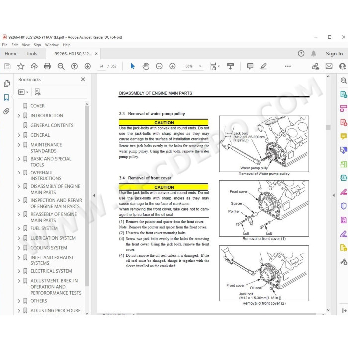 Hitachi Excavator EX1900-5 parts manual + workshop service manual