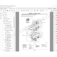 Hitachi Excavator EX2500-5 parts manual + workshop service manual