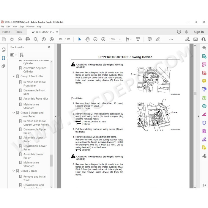 Hitachi Excavator EX2500-6 parts manual + workshop service manual