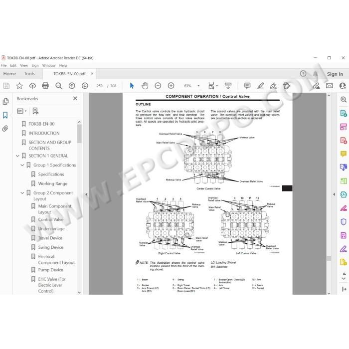 Hitachi Excavator EX2600E-6 workshop service manual