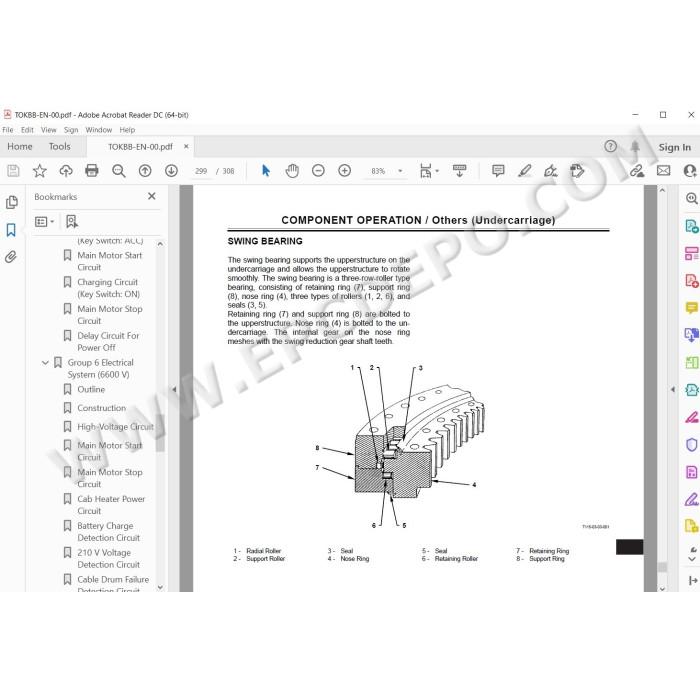 Hitachi Excavator EX2600E-6 workshop service manual