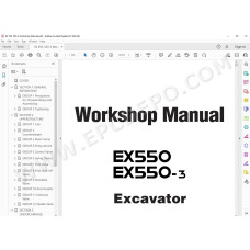 Hitachi Excavator EX550 EX550-3 workshop service manual